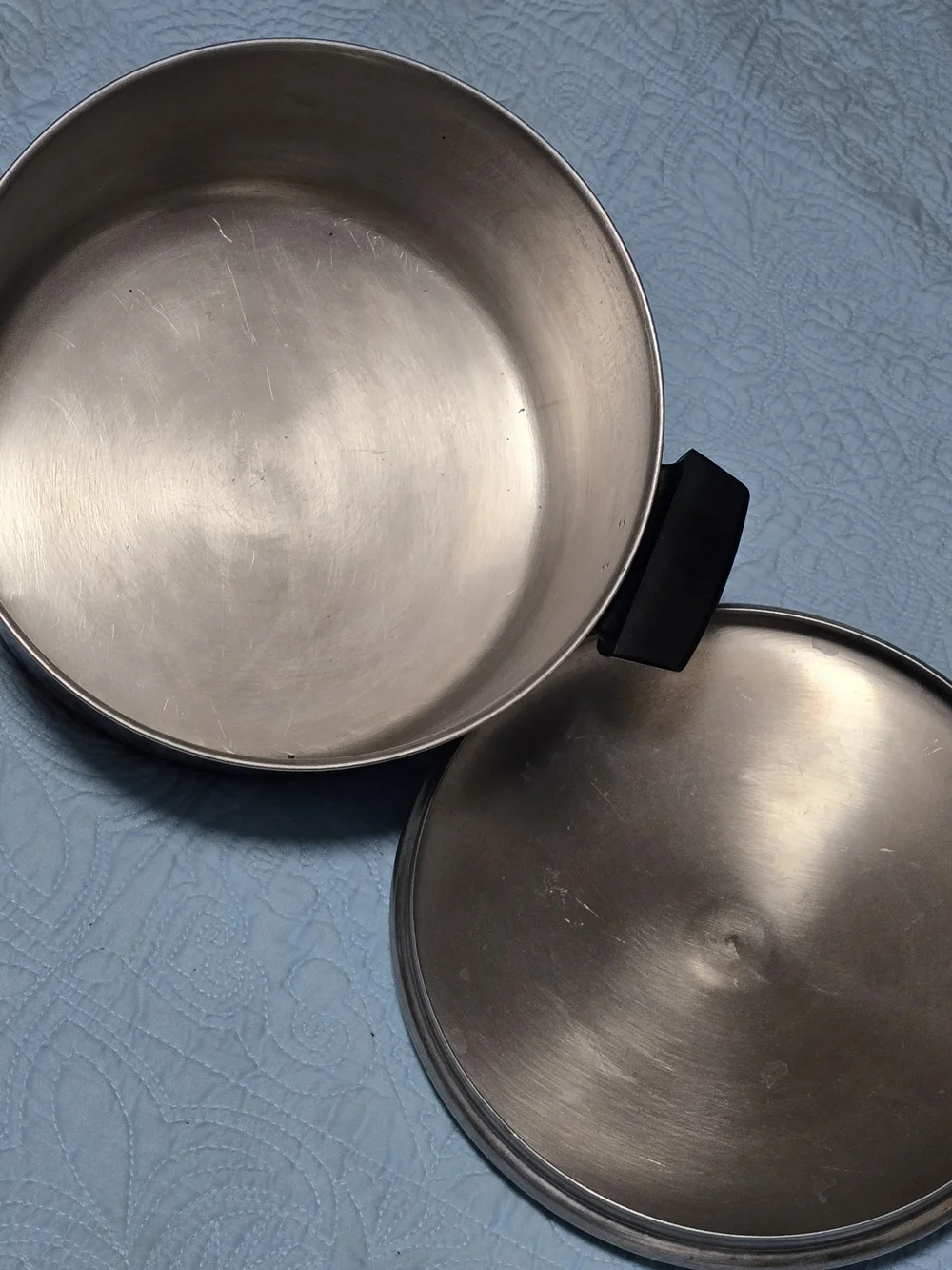 Vintage/Y2K 1801 Revere Ware Copper Bottom Pots W/Lids, 1qt, 1.5qt, 2qt, 6qt